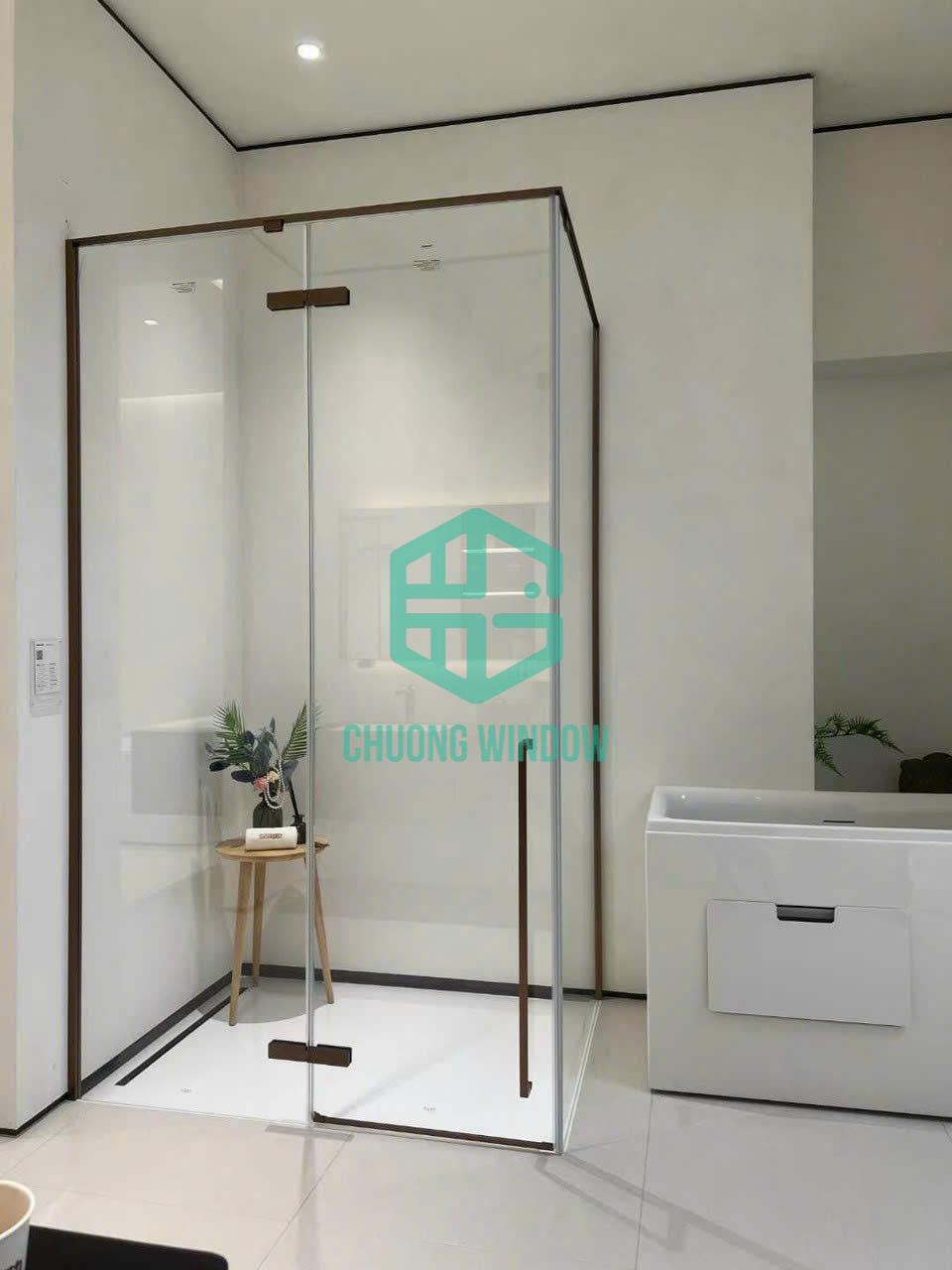 Vách ngăn kính cường lực cho nhà vệ sinh-Mẫu 02